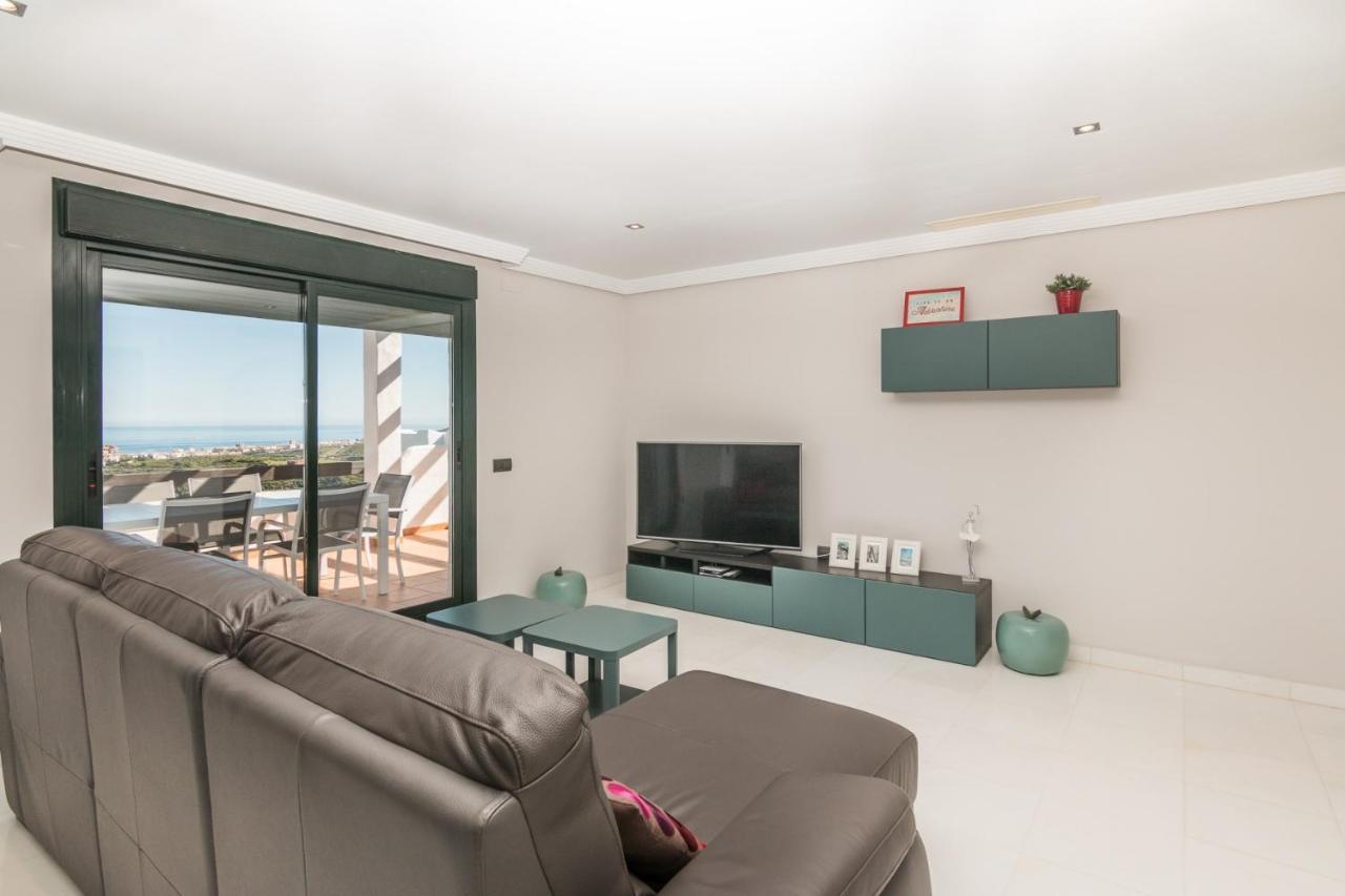 2186-Luxury Sea View Penthouse In Casares Costa Apartment Exterior photo